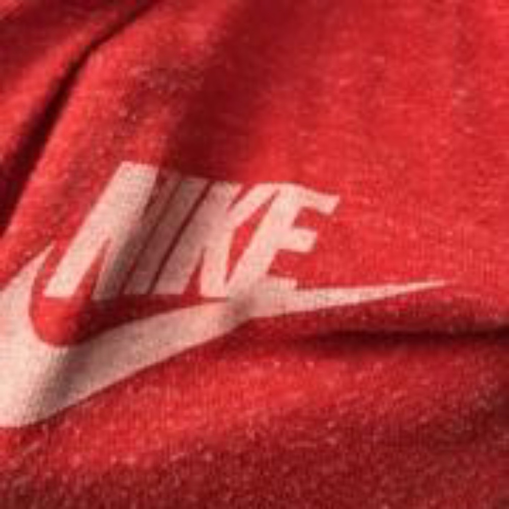 Reddish orange nike zip up